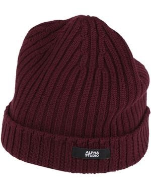 Alpha Studio Hat Merino Wool - Purple