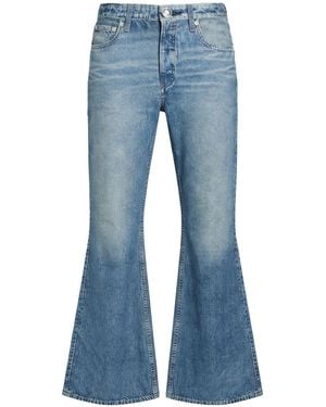 Rag & Bone Pants Rayon, Polyamide, Elastane - Blue