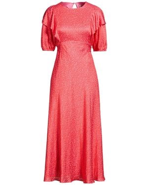 Ted Baker Midi Dress Viscose, Polyester - Red