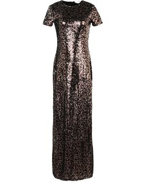 Palm Angels Maxi Dress Polyester, Polyamide, Elastane - White