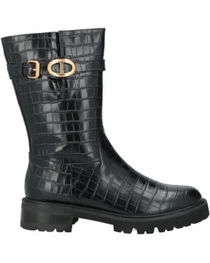 Twinset Botines De Caña Alta - Negro
