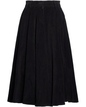 Pence Midi Skirt Cotton, Elastane - Black