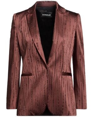 Dondup Blazer Polyester, Elastane - Brown