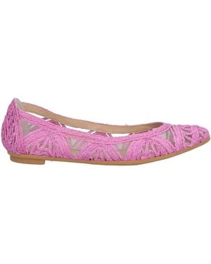 Ras Ballet Flats Textile Fibers - Pink