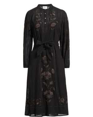 Antik Batik Midi Dress - Black