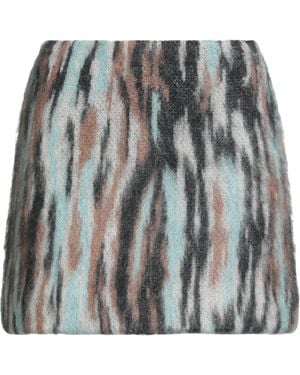 Roberto Collina Mini Skirt Mohair Wool, Nylon, Wool - Grey