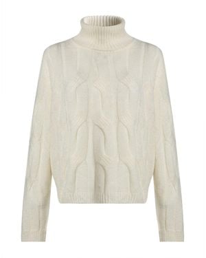 Liu Jo Turtleneck Acrylic, Polyamide, Alpaca Wool - White