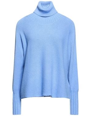 Manila Grace Turtleneck Viscose, Polyester, Polyamide - Blue