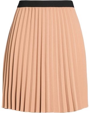iBlues Camel Mini Skirt Polyester, Viscose, Elastane - Natural