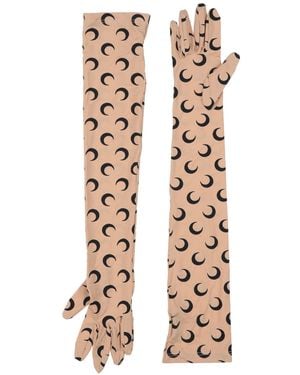Marine Serre Handschuhe - Weiß