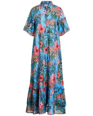 CONNOR & BLAKE Azure Maxi Dress Cotton - Blue