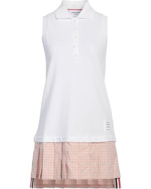 Thom Browne Mini Dress Cotton - White