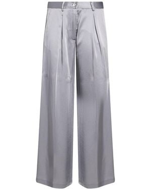 Semicouture Pants Acetate, Viscose, Elastane - Gray