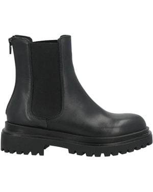 Aria Shoes Ankle Boots Leather - Black