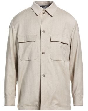 Hevò Jacket Virgin Wool, Viscose, Polyester, Elastane - Natural