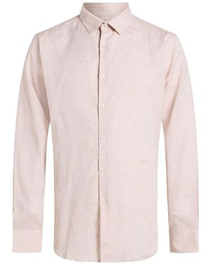 Ice Iceberg Shirt Linen, Cotton - Pink