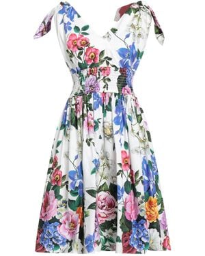 Dolce & Gabbana Midi Dress Cotton - Blue