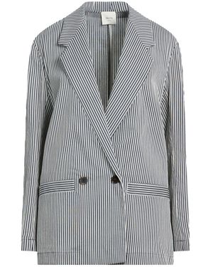 Alysi Crème Blazer Cotton, Linen, Viscose, Polyamide - Grey