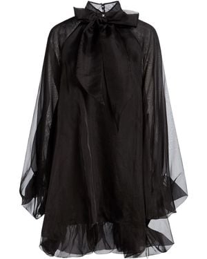 Genny Mini Dress Silk - Black
