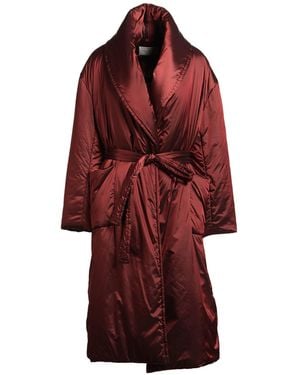 Antonelli Burgundy Puffer Wool, Polyester - Red