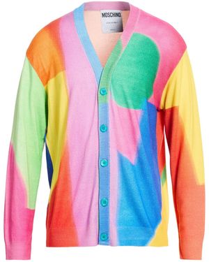 Moschino Couture Fuchsia Cardigan Virgin Wool - Pink