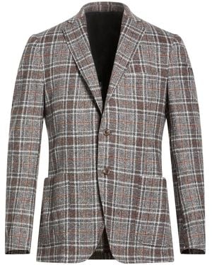 Tombolini Blazer Virgin Wool, Silk, Cashmere - Grey