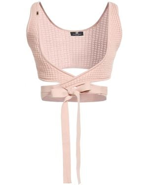 Elisabetta Franchi Blush Top Viscose, Polyester - Pink