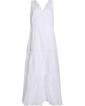 Peserico Maxi Dress Cotton - White