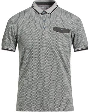 Yes-Zee Polo Shirt Cotton, Viscose, Elastane - Gray