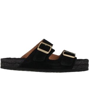 ALEX RIVIÈRE STUDIO x MANEBÍ Espadrilles Leather - Black