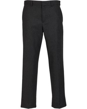 Fendi Charcoal Pants Cashmere, Elastane - Gray