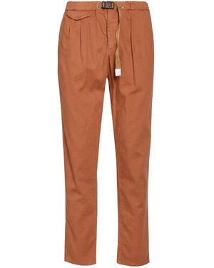 White Sand Tan Pants Cotton, Lyocell - Brown