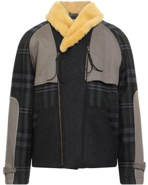 Paura Charcoal Jacket Wool - Black