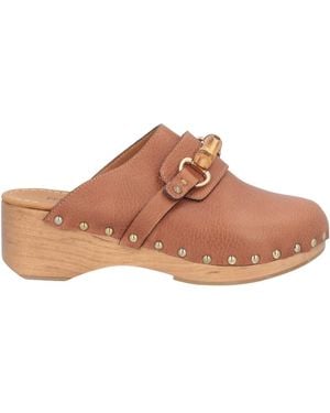 Pedro Miralles Mules & Clogs - Braun