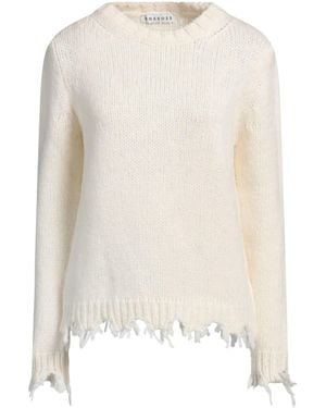 ROSSO35 Ivory Sweater Alpaca Wool, Polyamide, Wool - White