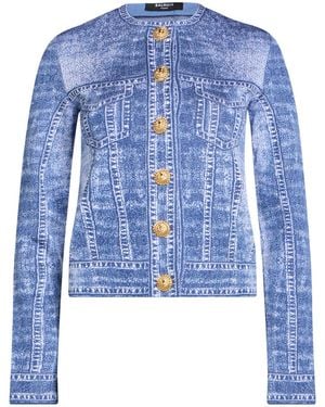 Balmain Veste Et Blouson - Bleu