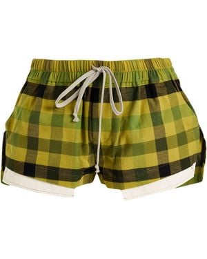 Rick Owens Lime Shorts & Bermuda Shorts Cotton - Green