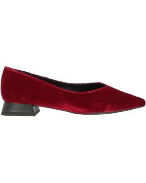 CTWLK Ballet Flats Leather - Red