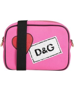 Dolce & Gabbana Fuchsia Cross-Body Bag Textile Fibres - Pink