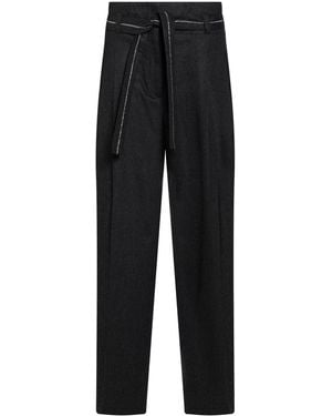 Peserico Trousers Virgin Wool, Cashmere, Elastane - Black