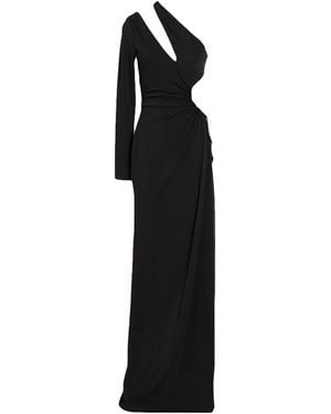 Just Cavalli Maxi Dress Polyester, Elastane - Black