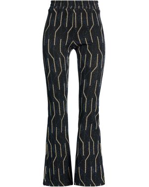 LUCE Pants Viscose, Metallic Polyester, Polyamide, Polyester, Elastic Fibers - Black