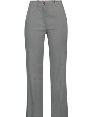 Alysi Trousers Linen, Viscose, Elastane - Grey