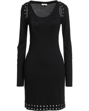 Patrizia Pepe Mini Dress Viscose, Elastane - Black