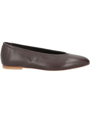 SEBAS. Ballet Flats Leather - Gray