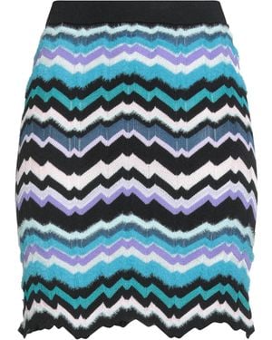 Missoni Midnight Mini Skirt Viscose, Wool, Polyamide - Blue