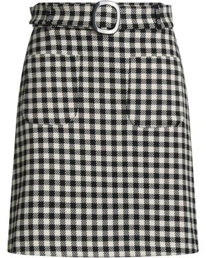 Diana Gallesi Cream Mini Skirt Polyester, Viscose, Elastane - White