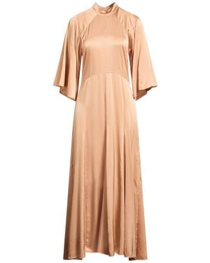 forte_forte Maxi Dress Silk, Elastane - Natural