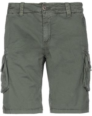Alpha Industries Shorts & Bermuda Shorts Cotton, Elastane - Gray