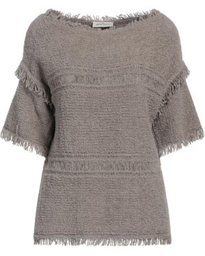 Bruno Manetti Khaki Jumper Cotton, Polyamide - Grey